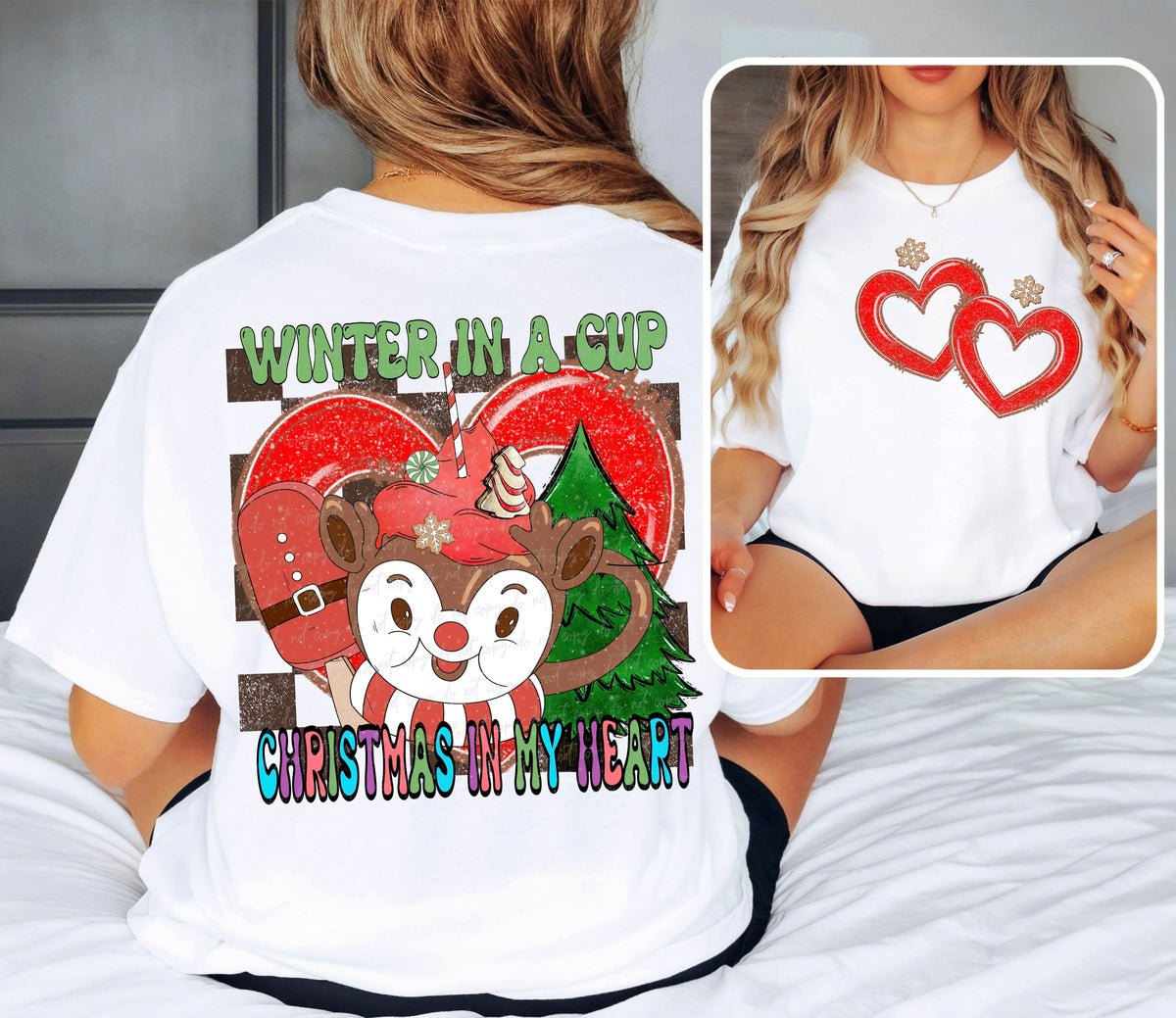 Winter in a cup Christmas in my heart 30237 DTF transfer