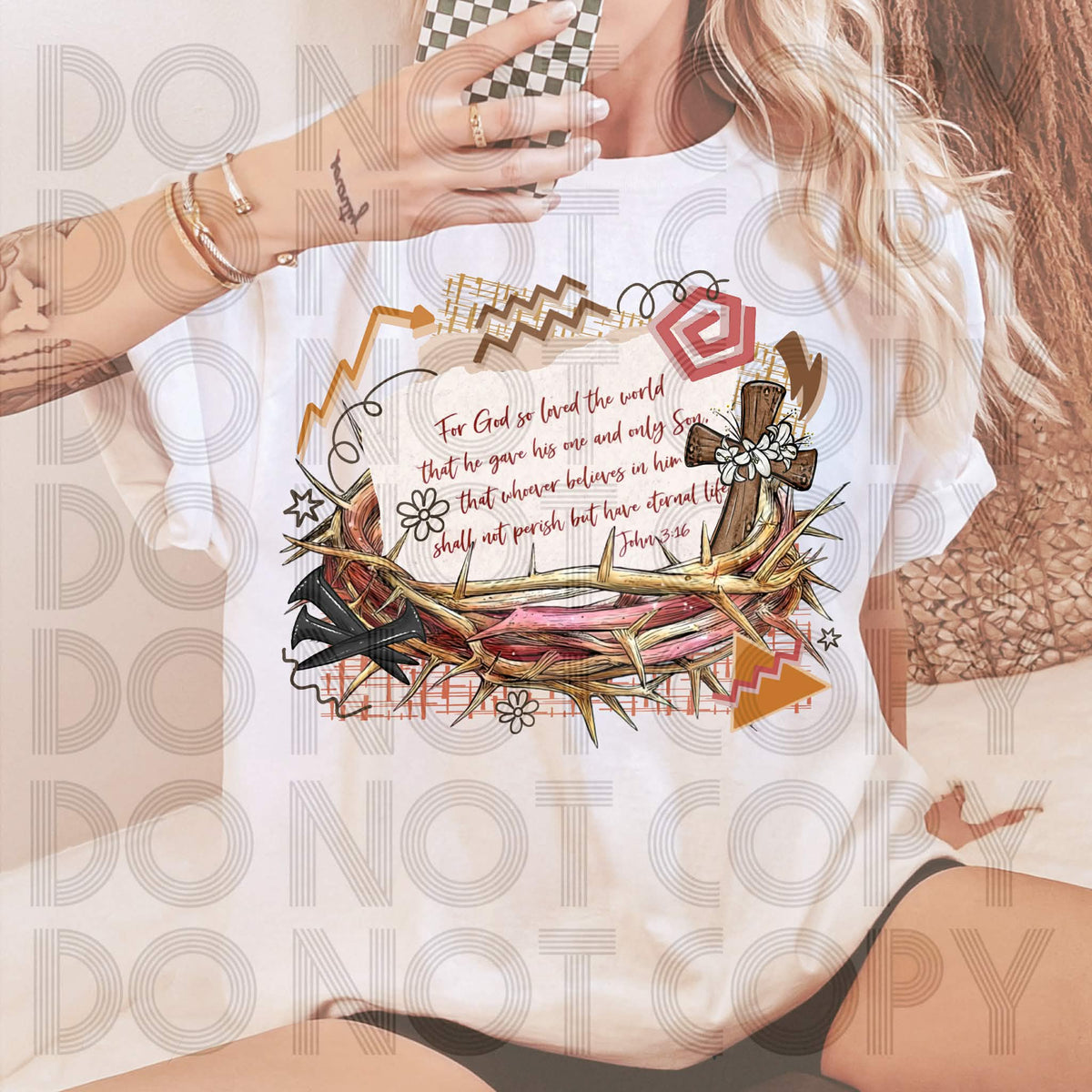 For god so loved the world (renewed) DTF transfer