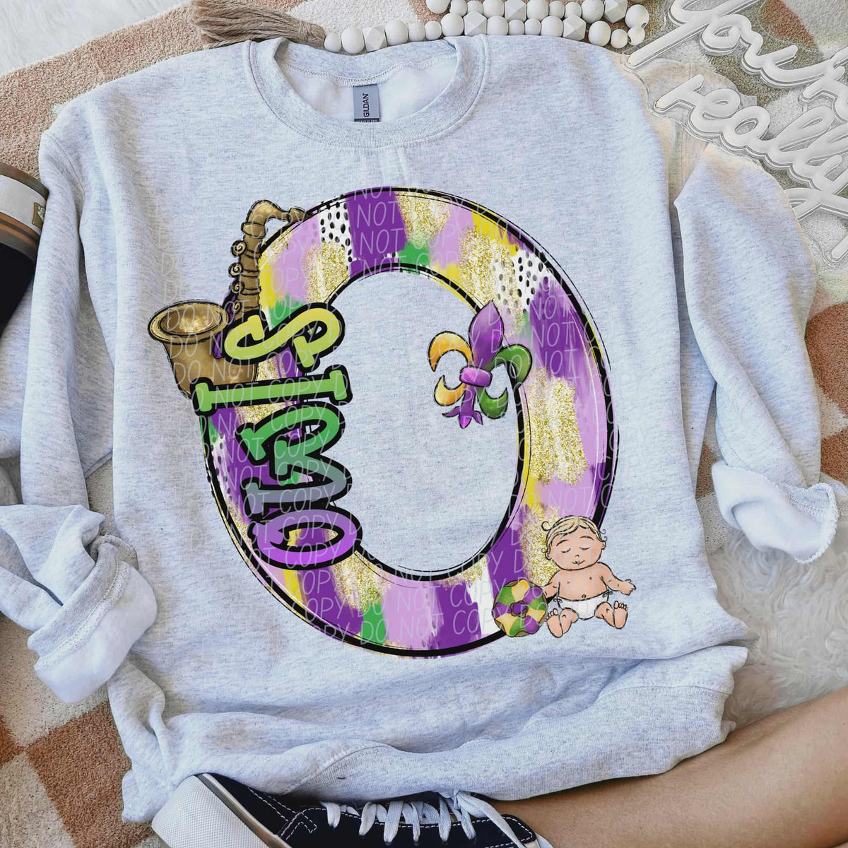 Owls Mardi Gras (city) DTF Transfer