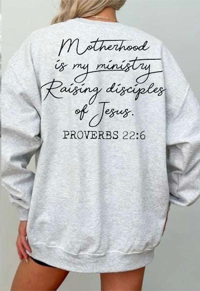 Motherhood is my ministry BLACK 73811 DTF transfer