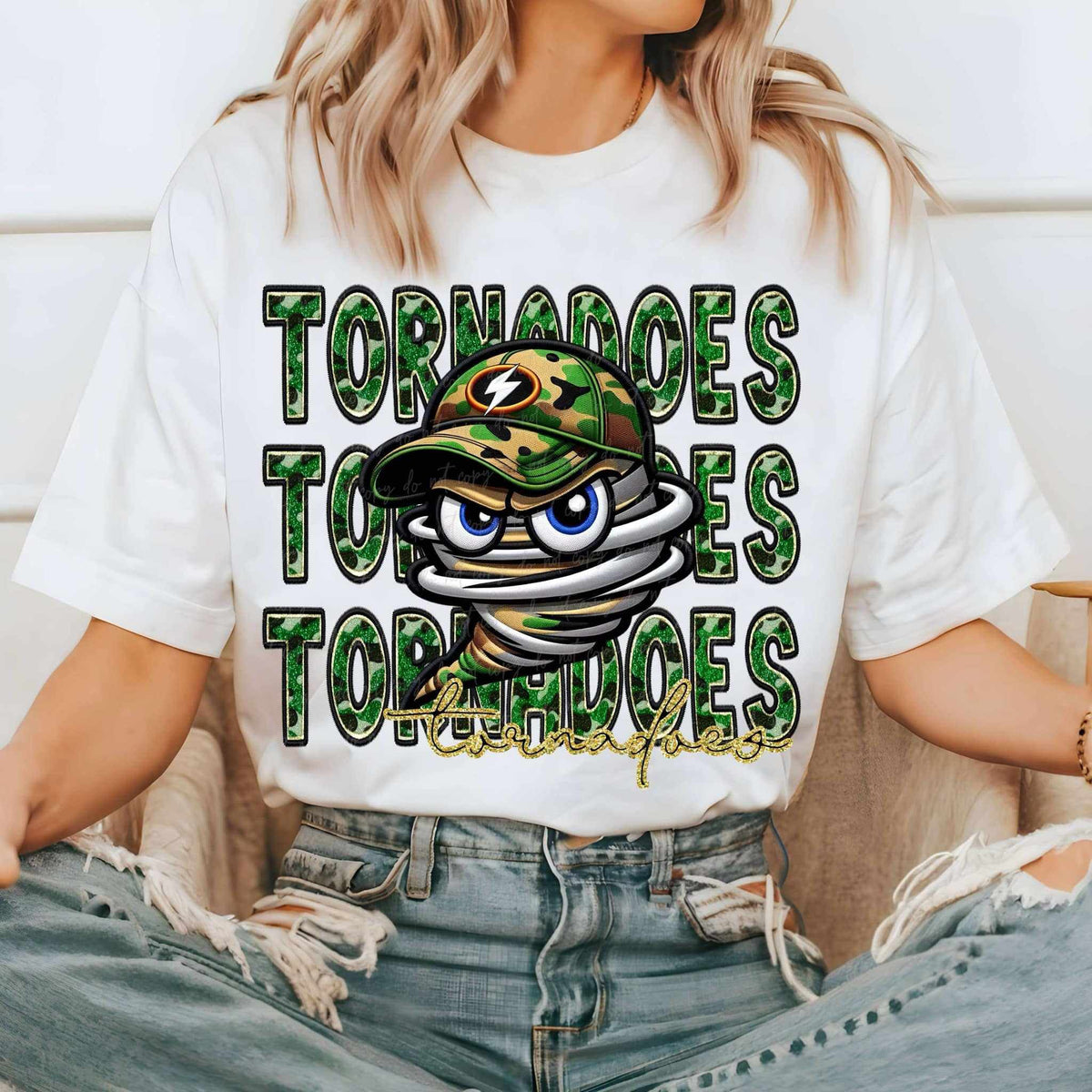 Tornadoes camo stacked (VIRGO) 70552 DTF transfer
