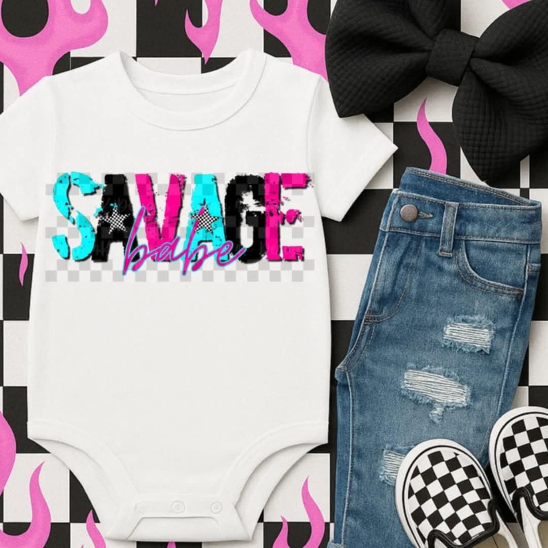 Savage babe (Texans) 106370 DTF transfer