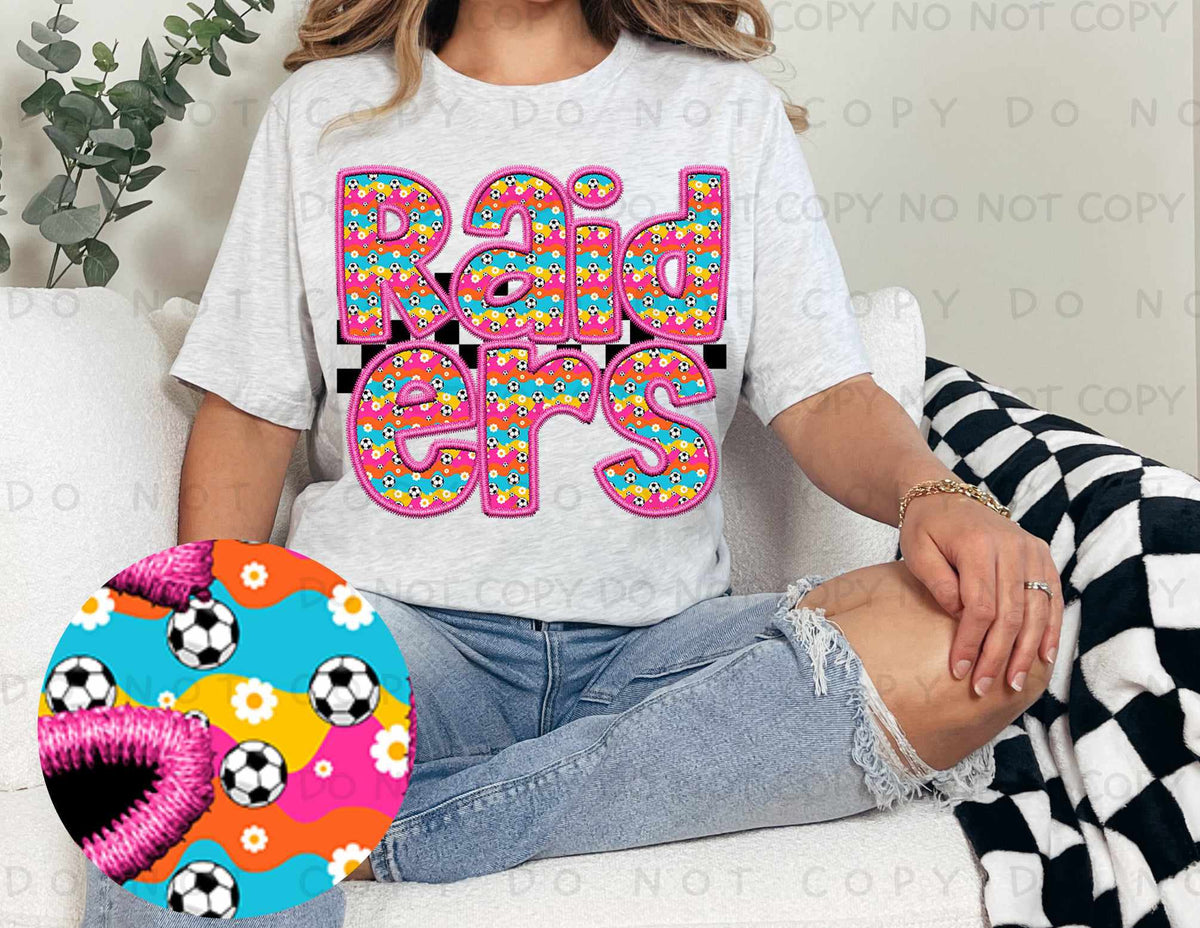 Raiders colorful soccer filled (caplinger) 77478 DTF transfer