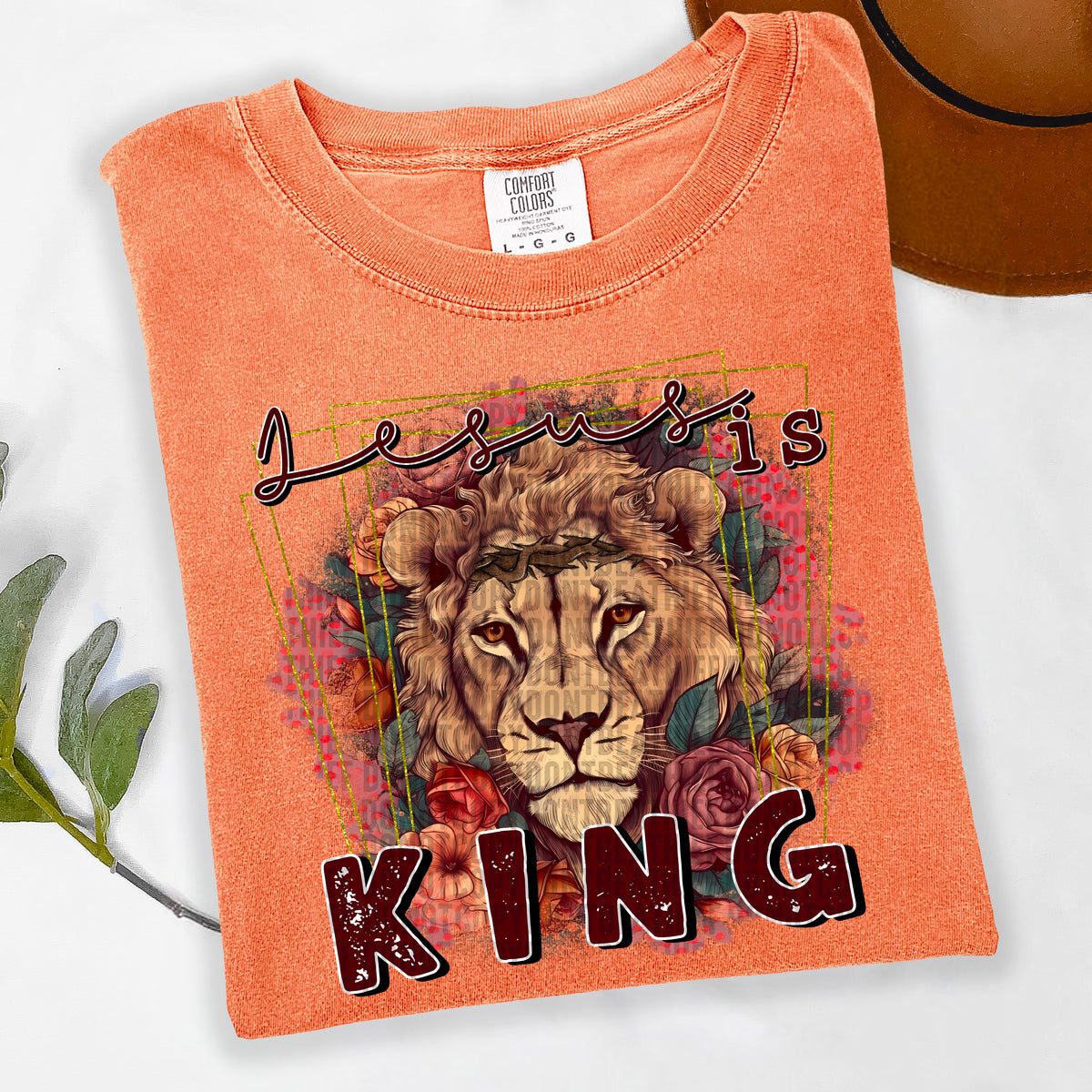 Jesus is king lion 103419 DTF transfer
