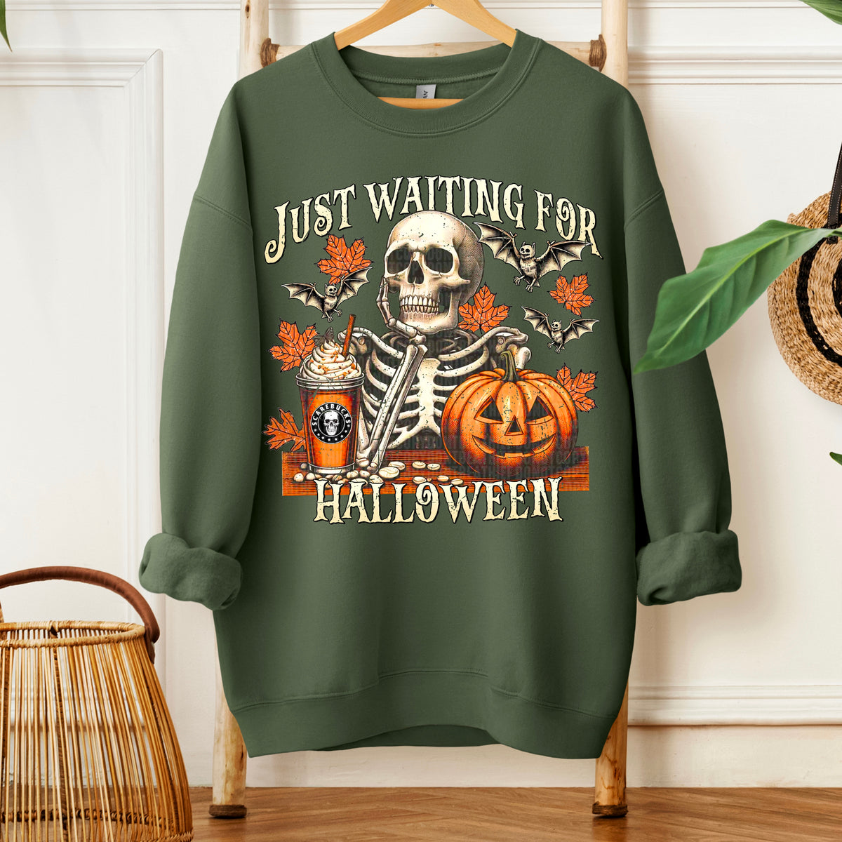Just waiting for Halloween skellie 109724 DTF transfer