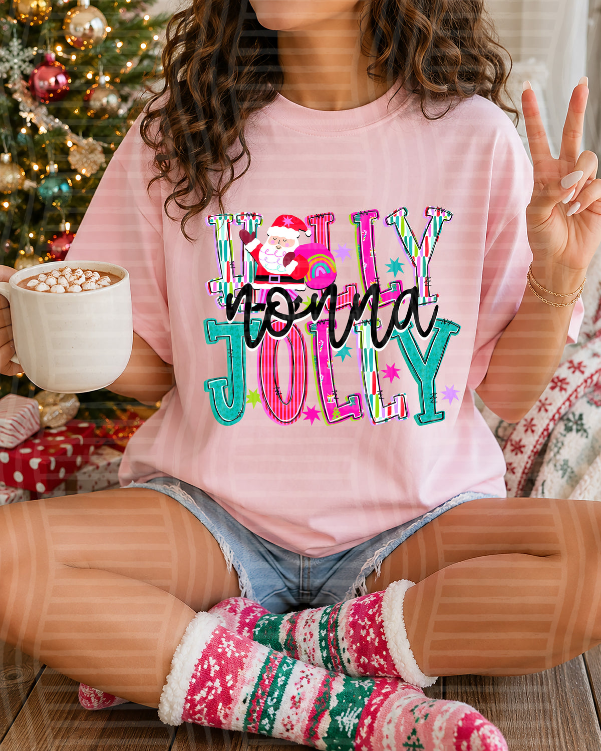 Nonna-Holly Jolly (Caplinger) DTF Transfers
