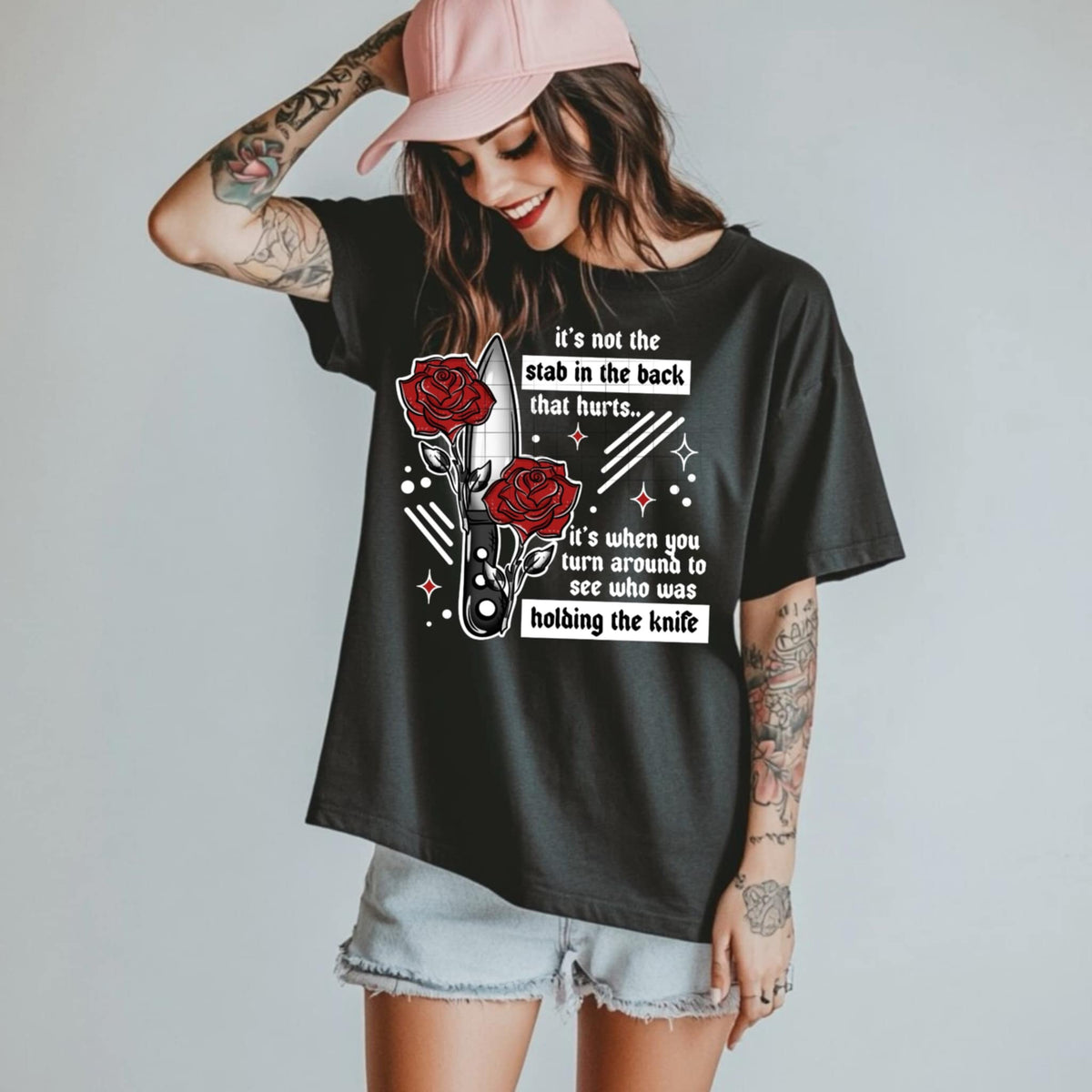 It’s not the stab in the back that hurts WHITE (CSC) 85680 DTF transfer