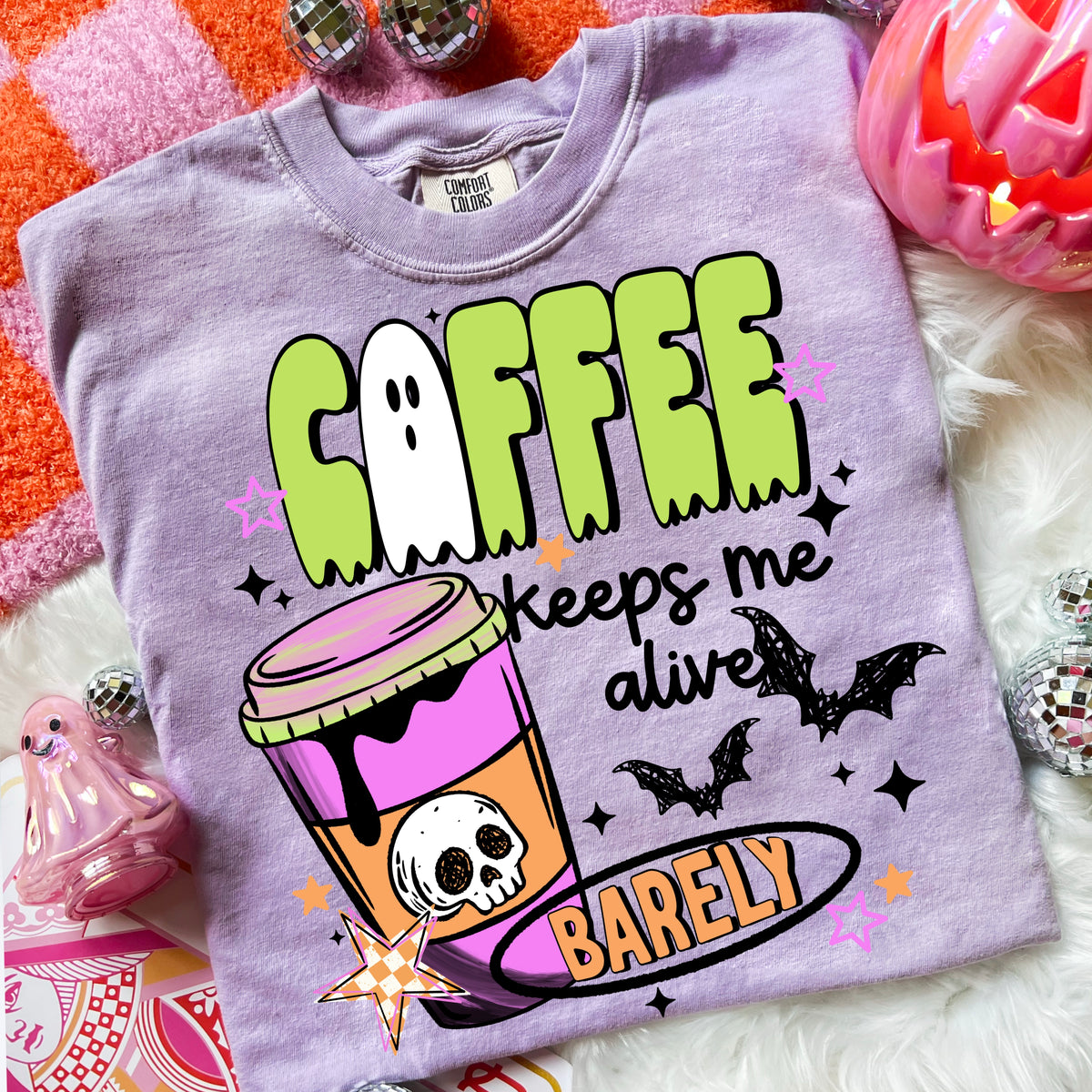 Coffee keeps me alive black (CSC) DTF Transfer