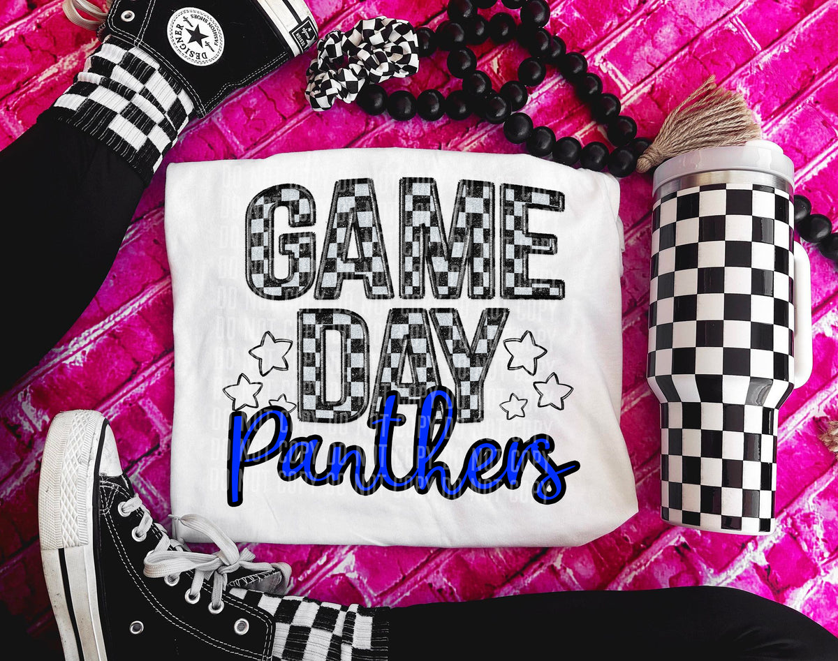 Game Day panthers (blue) 30899 DTF transfers