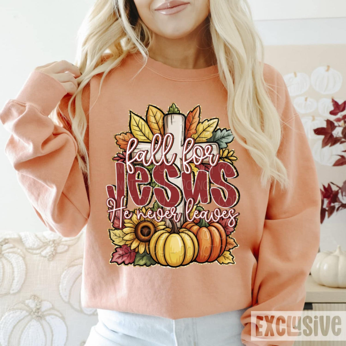 Fall for Jesus 106395 DTF transfer