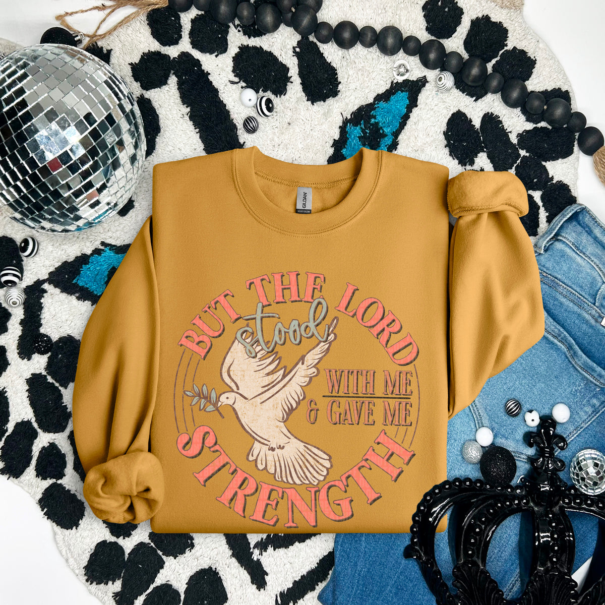 But the lord stood with me & gave me strength color circle 91696 DTF transfer