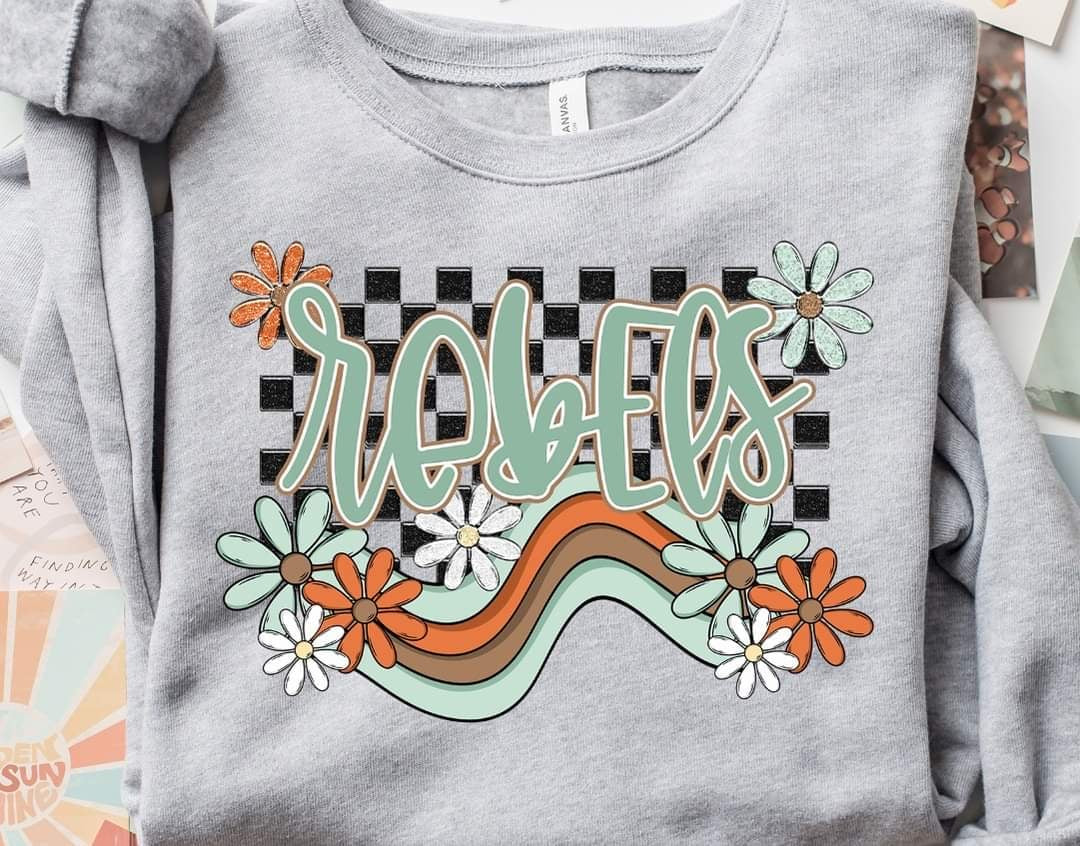 Rebels boho mascot (S&G) 52760 DTF transfer