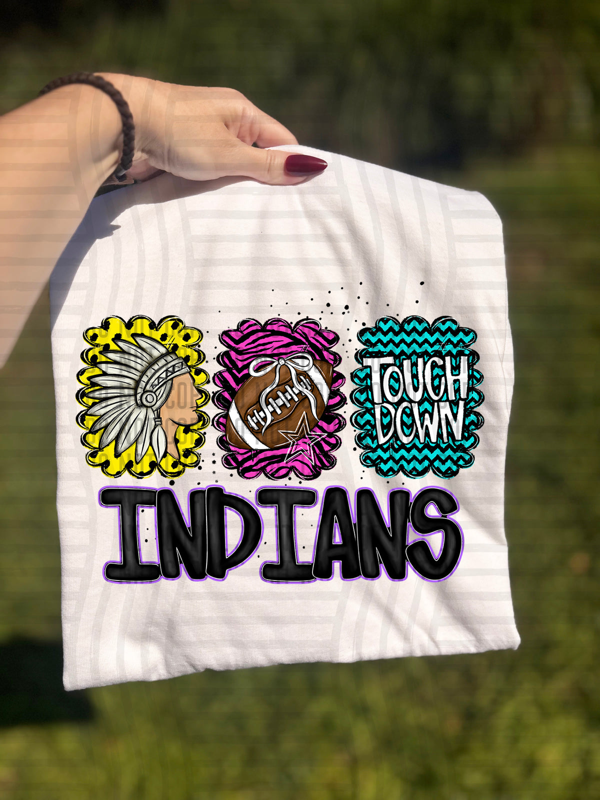 Indians Preppy Bright Trio (Caplinger) 113086 DTF transfer