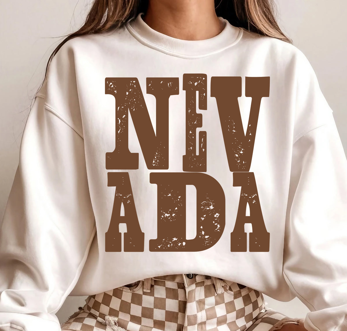 Nevada Brown Grunge (S&G) DTF Transfer