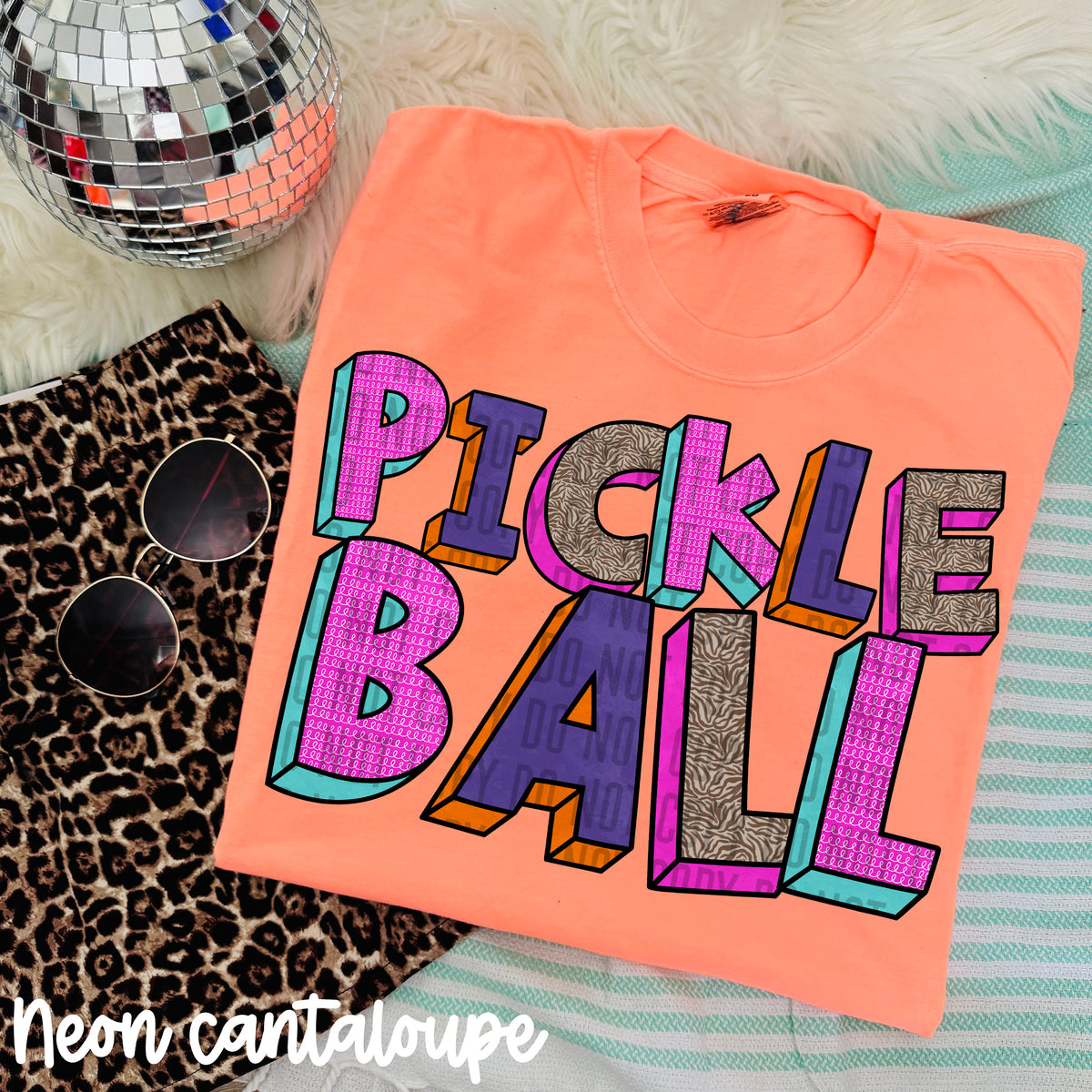 pickle ball purple blocks (caplinger) DTF transfer