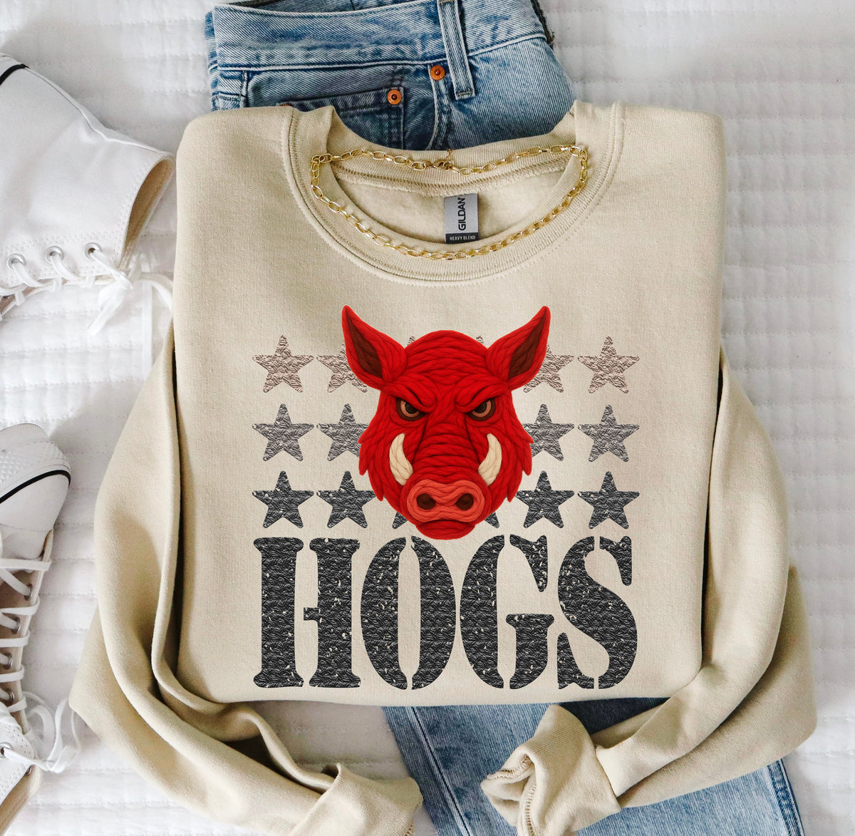 Hogs Yarn Mascot (S&G) DTF transfer