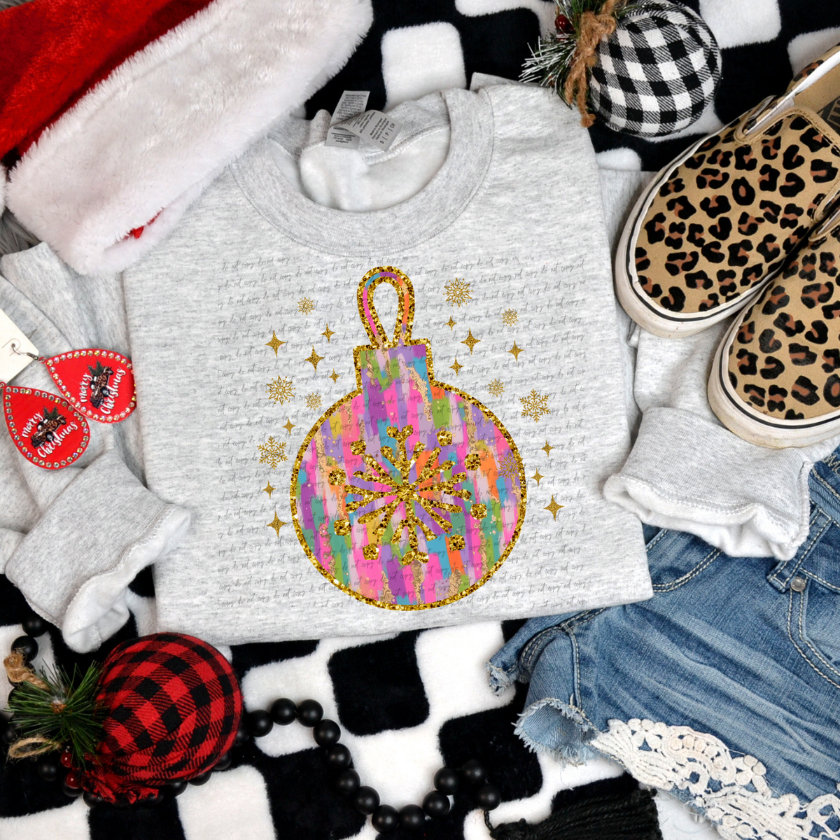 Christmas Ornament 68631 DTF Transfer