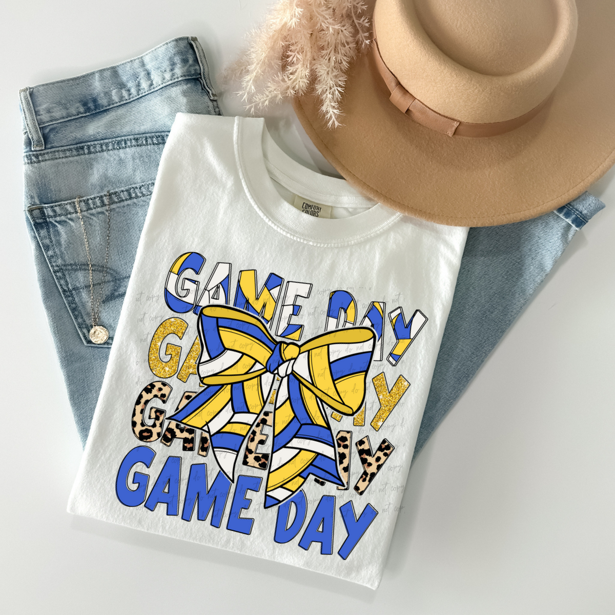 Game Day *Blue & yellow (RD) 68198 DTF Transfer