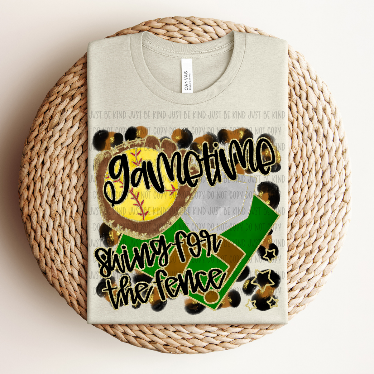 Softball Gametime Swing For The Fence (Caplinger) 83468 DTF Transfer