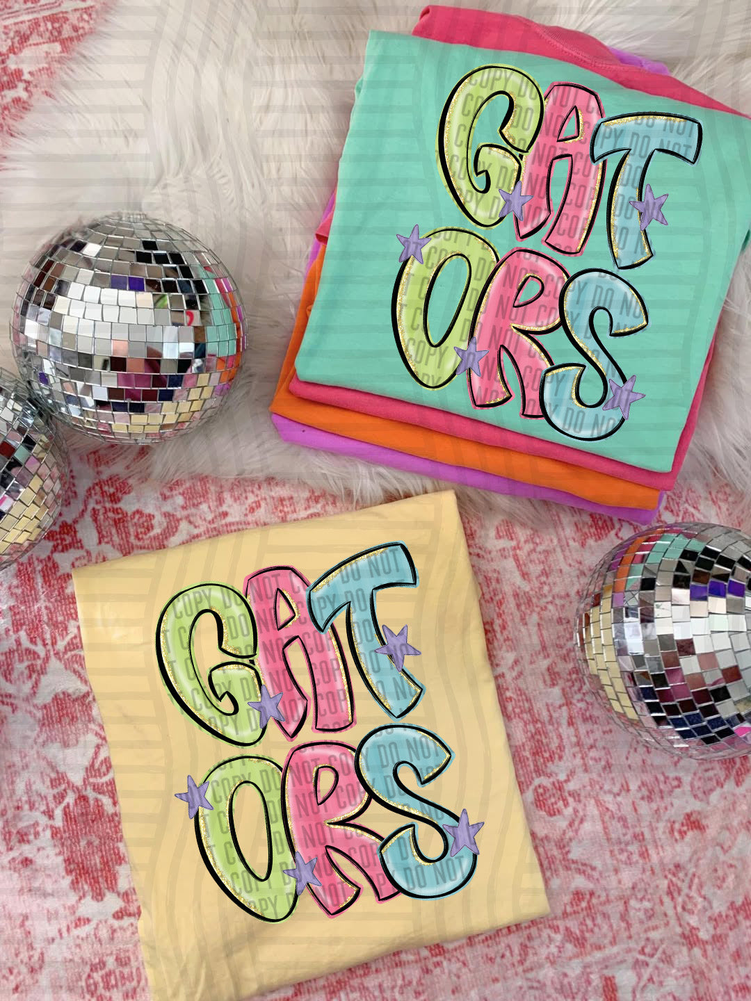 Gators Glittery & Preppy Mascots (Caplinger) DTF transfer