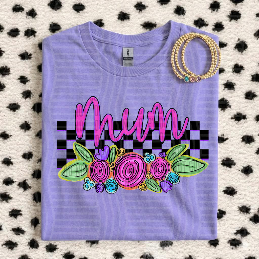 purple mum (Caplinger) DTF Transfer