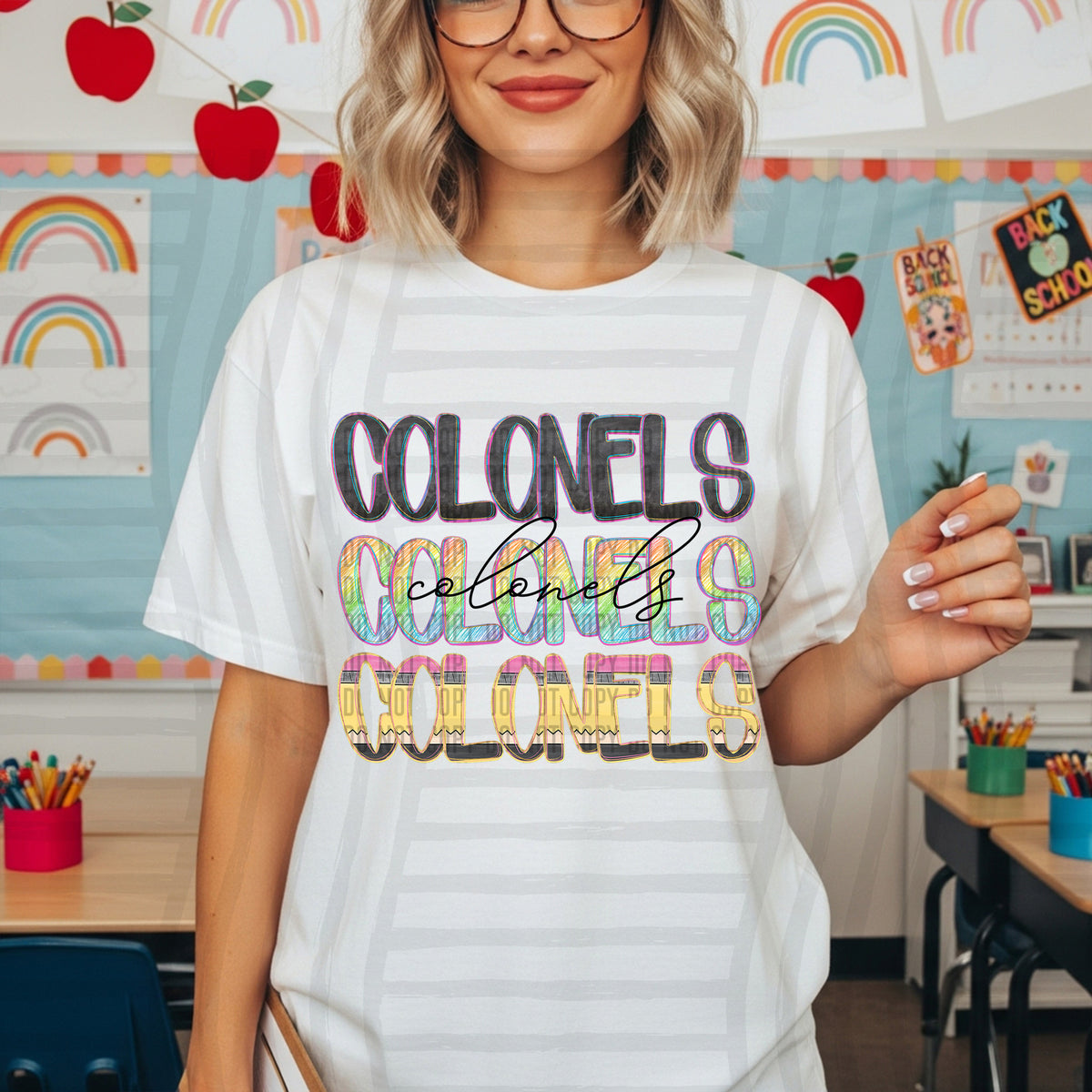colonels crayon cutie stacked (Caplinger) DTF Transfer