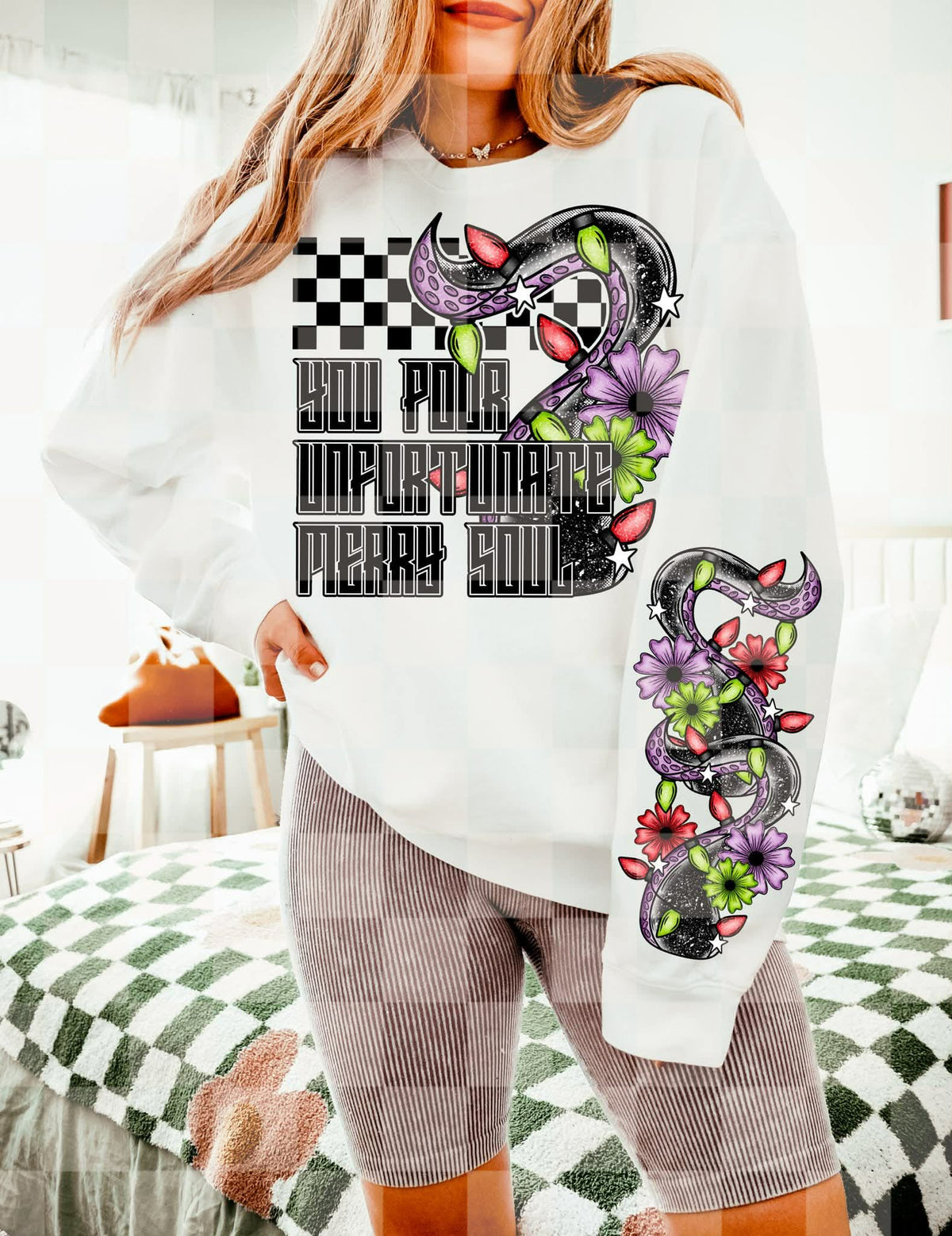 Unfortunate merry soul (front only) (unhinged) DTF transfer