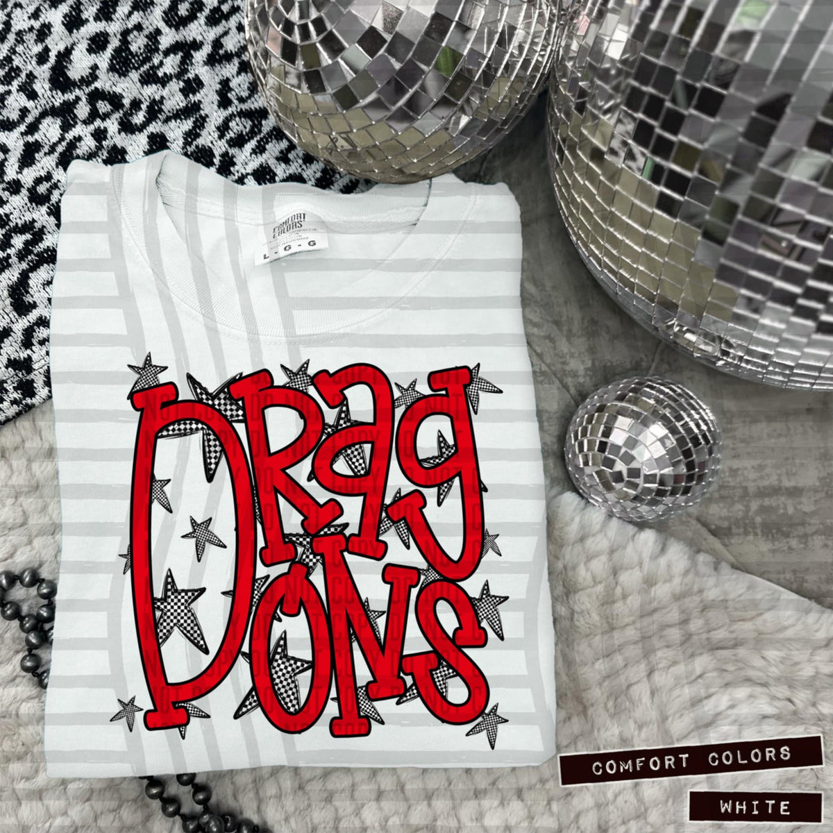 Red Staggered Mascots (Caplinger)