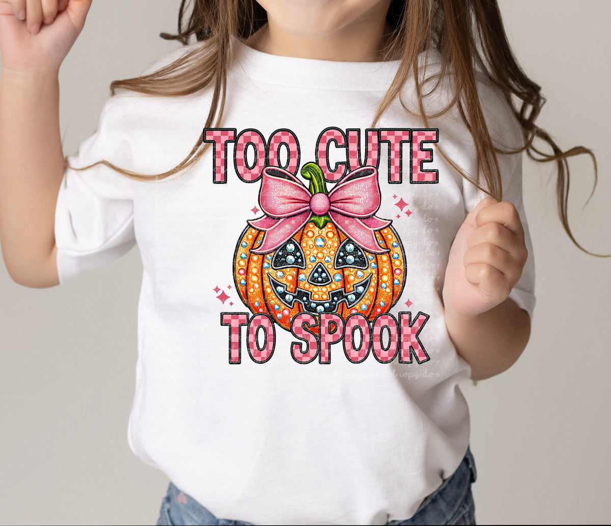 Too cute to spook pumpkin (CMLD) 43724 DTF transfer