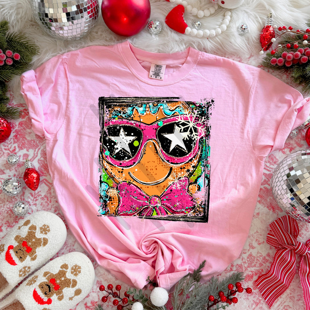 Gingerbread Selfie (AG) 113777 DTF Transfer