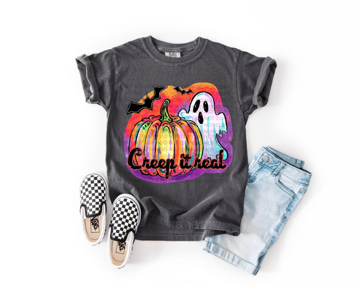 Creep it real ghost and pumpkin (SCG) DTF transfer