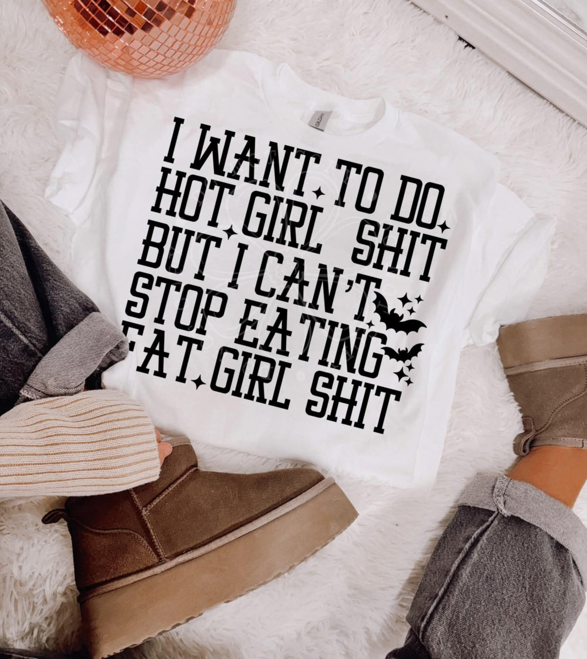 Hot Girl Shit, Fat Girl Shit (lyttle) DTF transfer