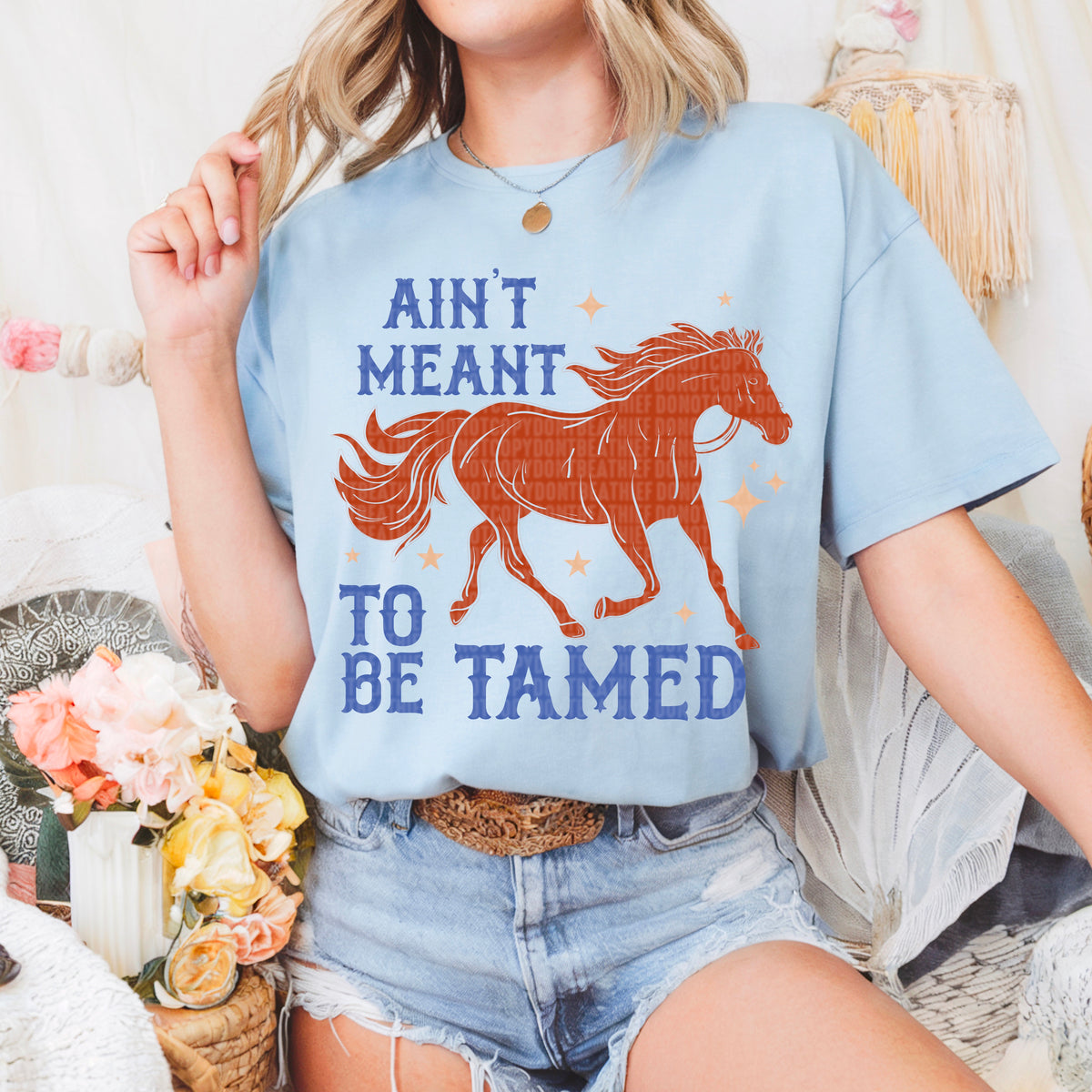 Ain’t meant to be tamed 95186 DTF transfer