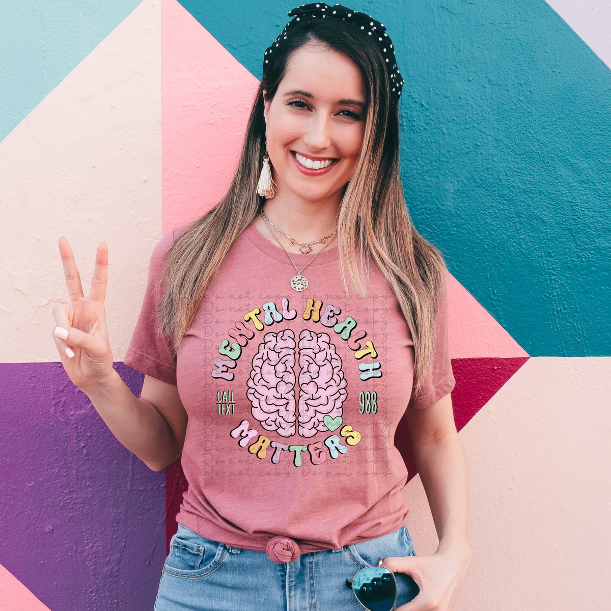 Mental health matters circle code 4315 DTF TRANSFER