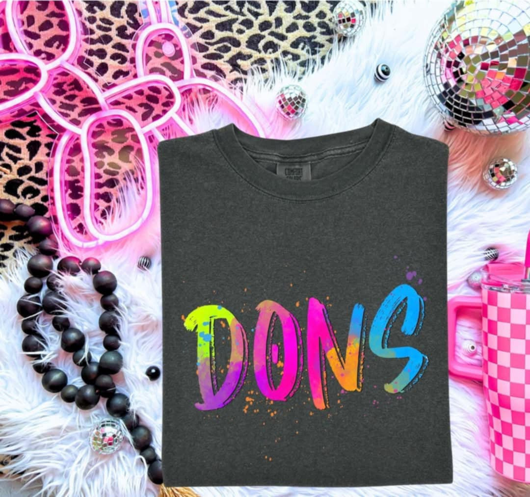 Dons Neon Splatter (S&G) 99982 DTF transfer
