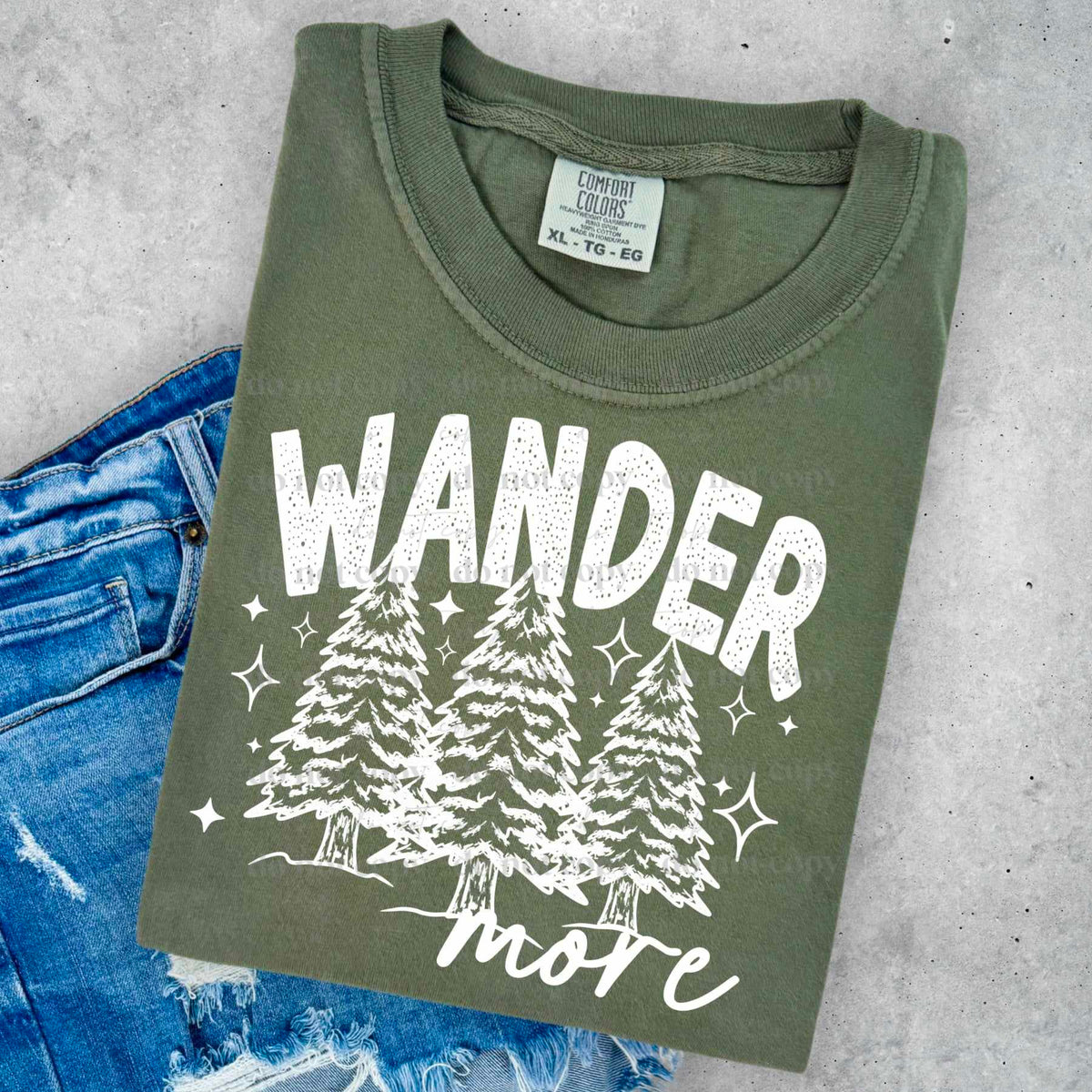 Wander more WHITE (CSC) 73728 DTF transfer