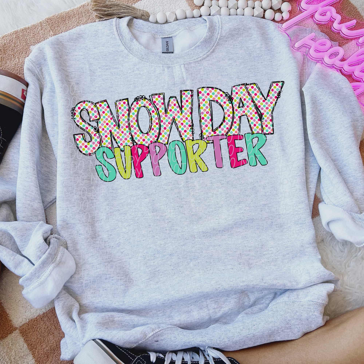 Snow Day supporter no words (city) DTF transfer