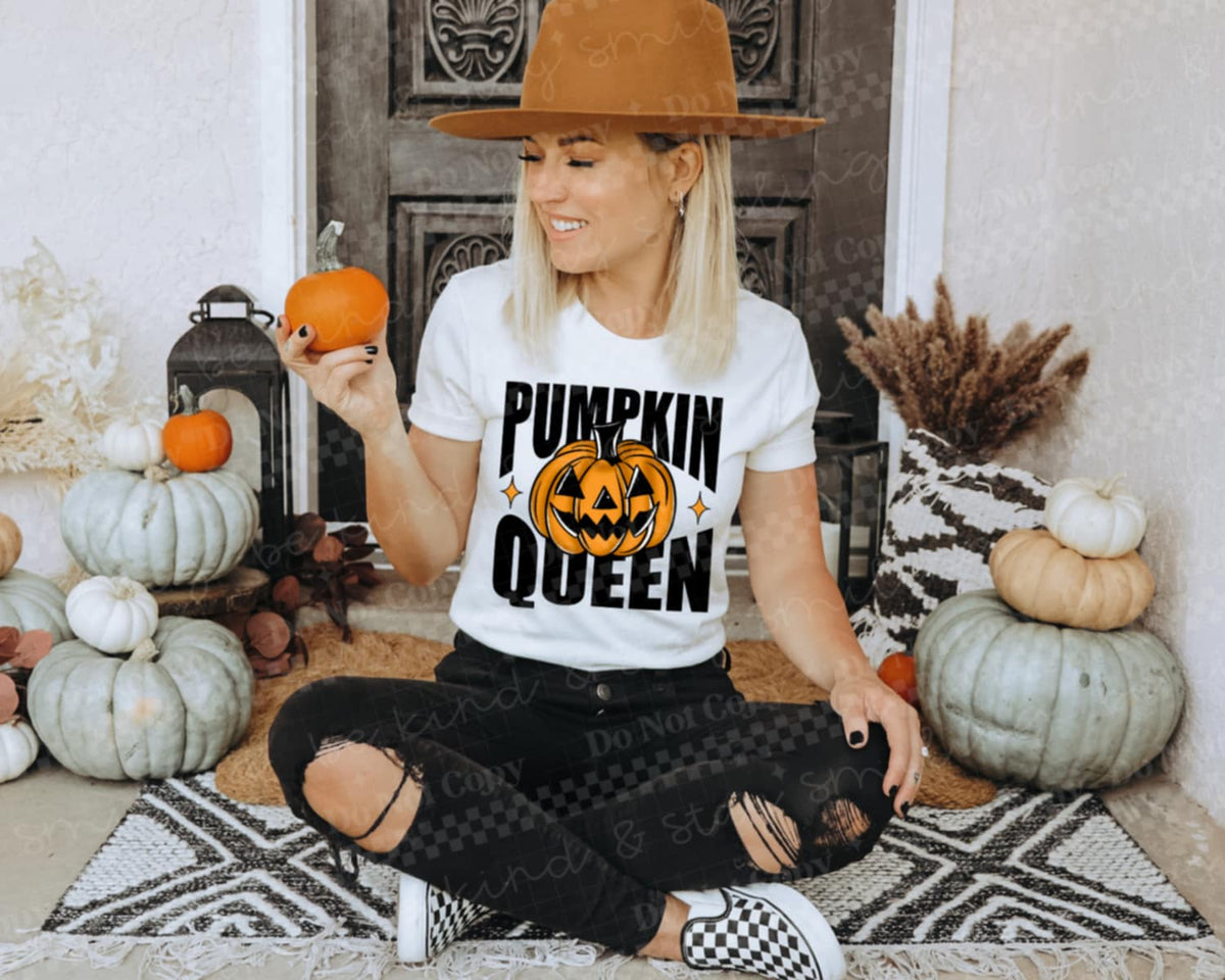 Pumpkin Queen Jack o Lantern CMLD DTF transfer