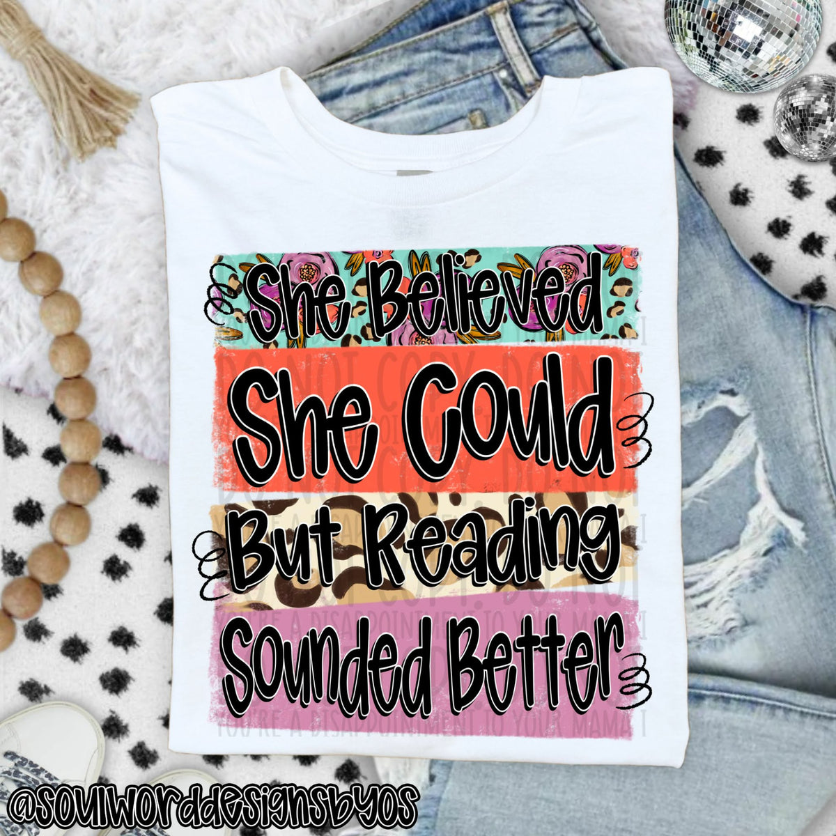 But reading sounded better (SWD) DTF Transfer