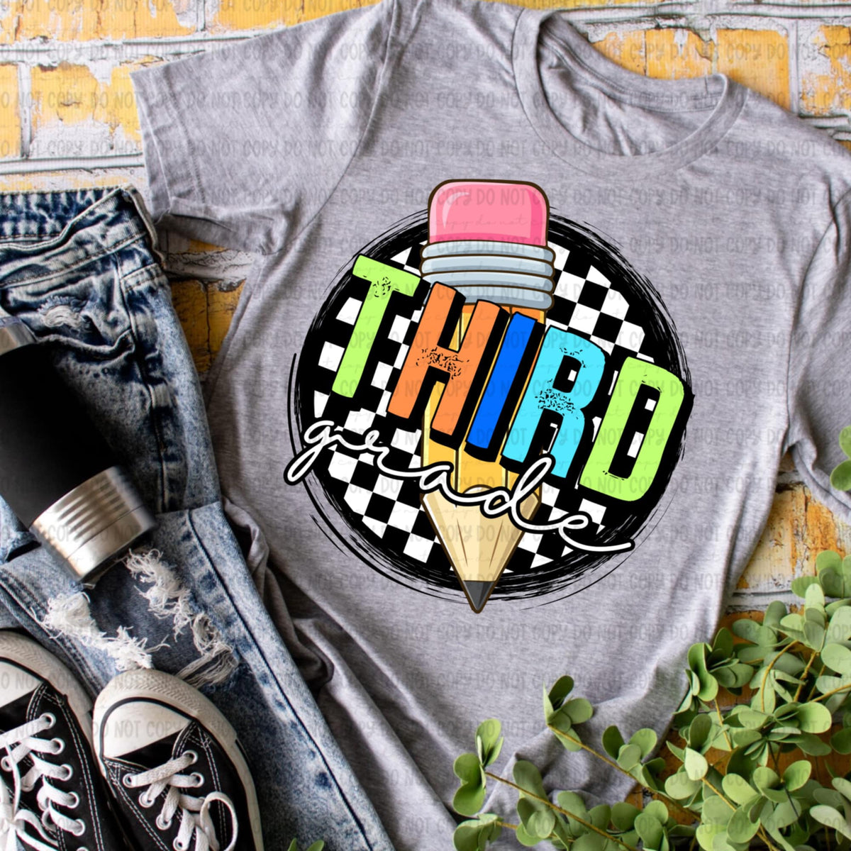 Third grade retro circle BOY 106598 DTF transfer