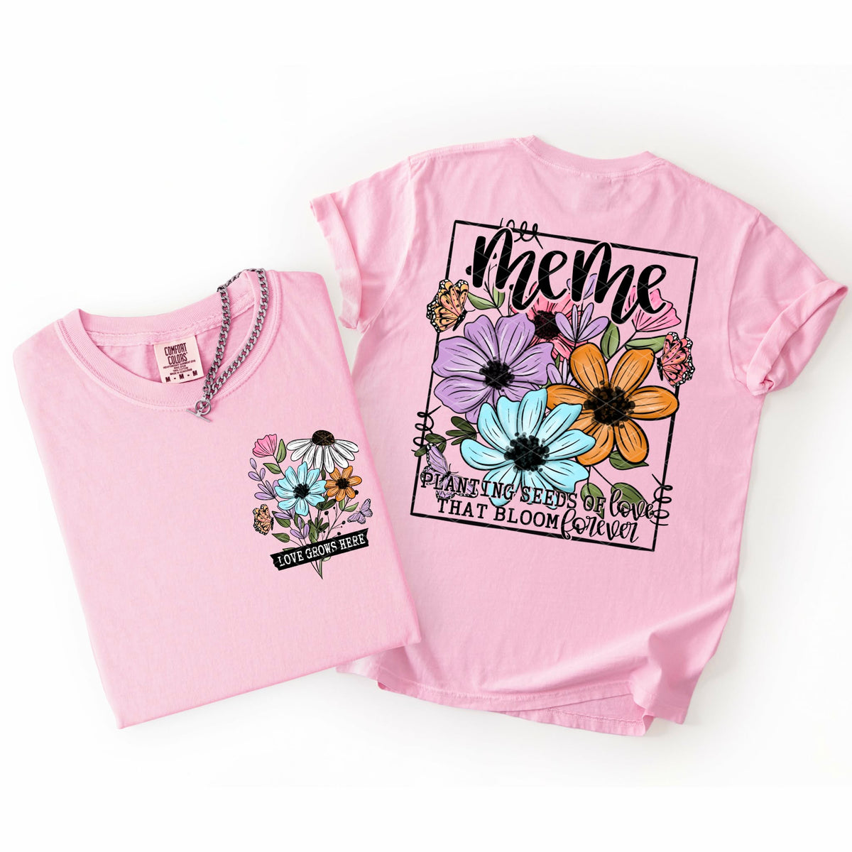 Meme planting seeds (back print only) (SDD) DTF transfer