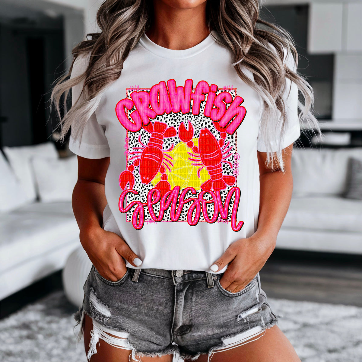 Crawfish season 90420 DTF transfer