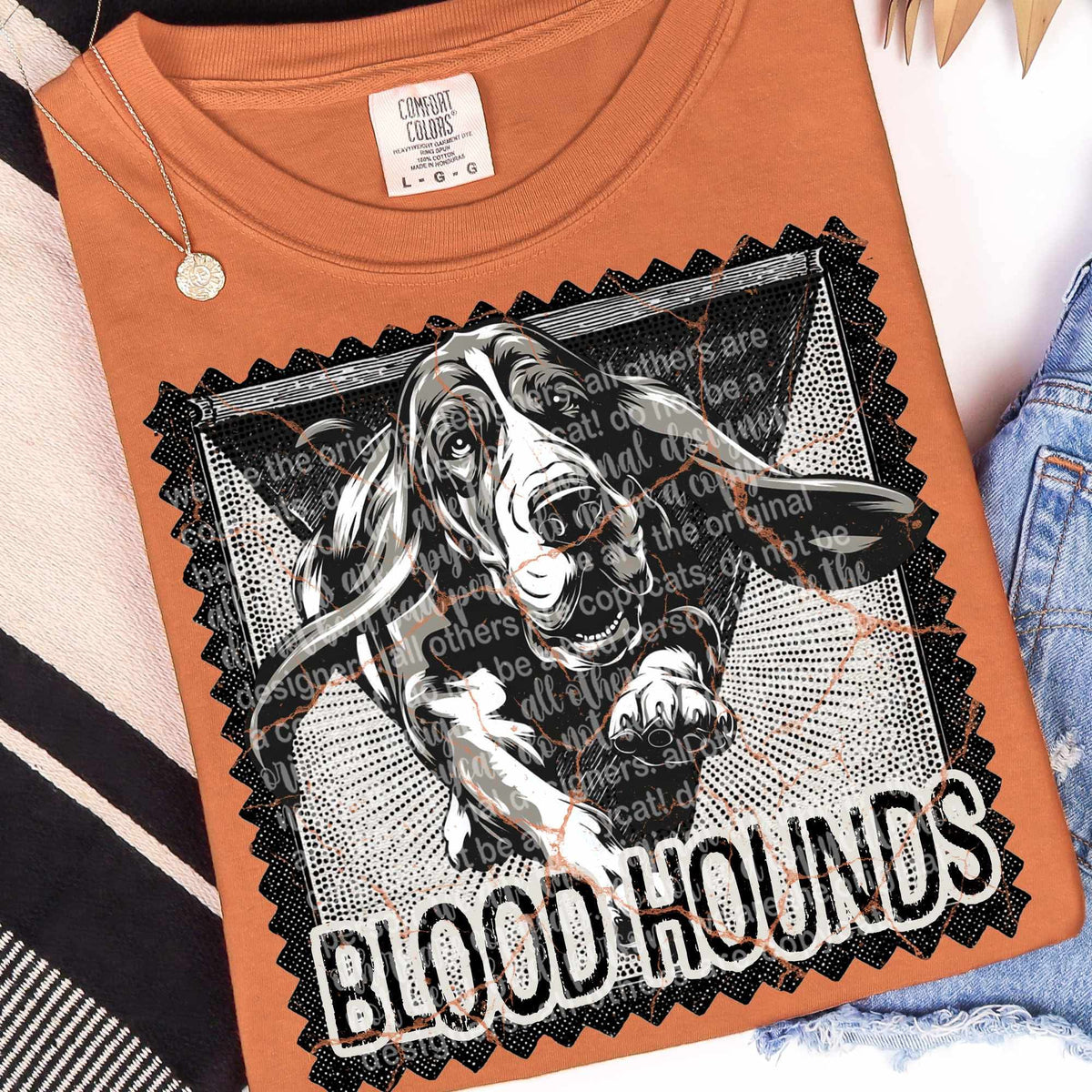 Blood Hounds vintage stamp (TTD) DTF transfer
