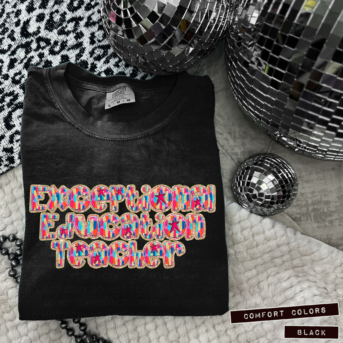 Exceptional Education Teacher Tutti Brushstrokes (Caplinger) DTF transfer