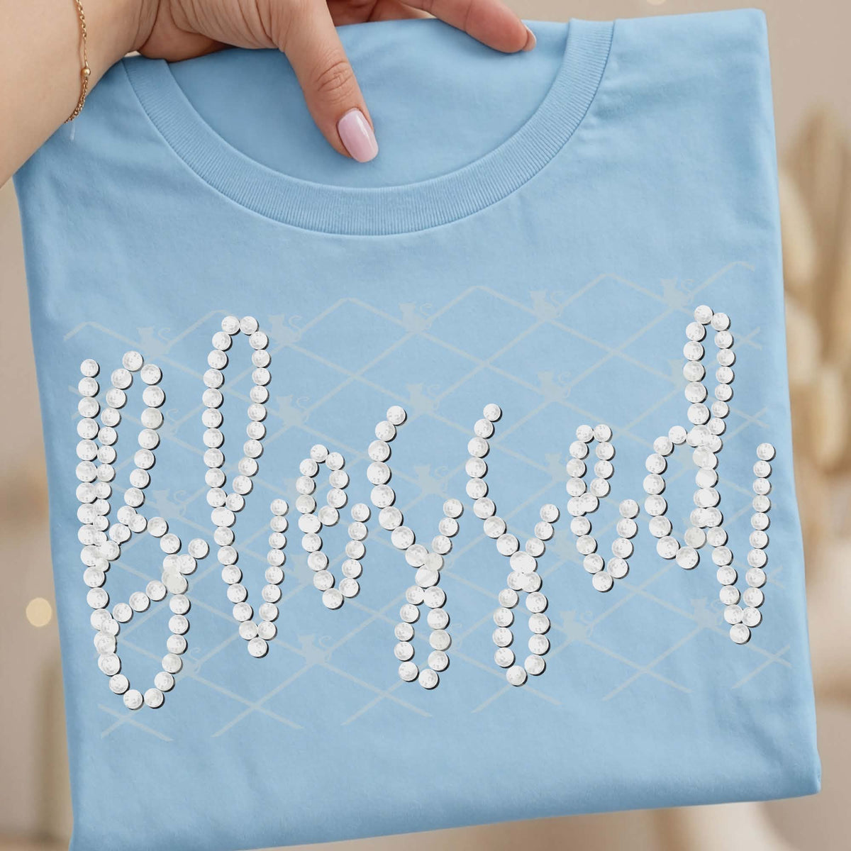Blessed faux beads (TTD) DTF Transfer