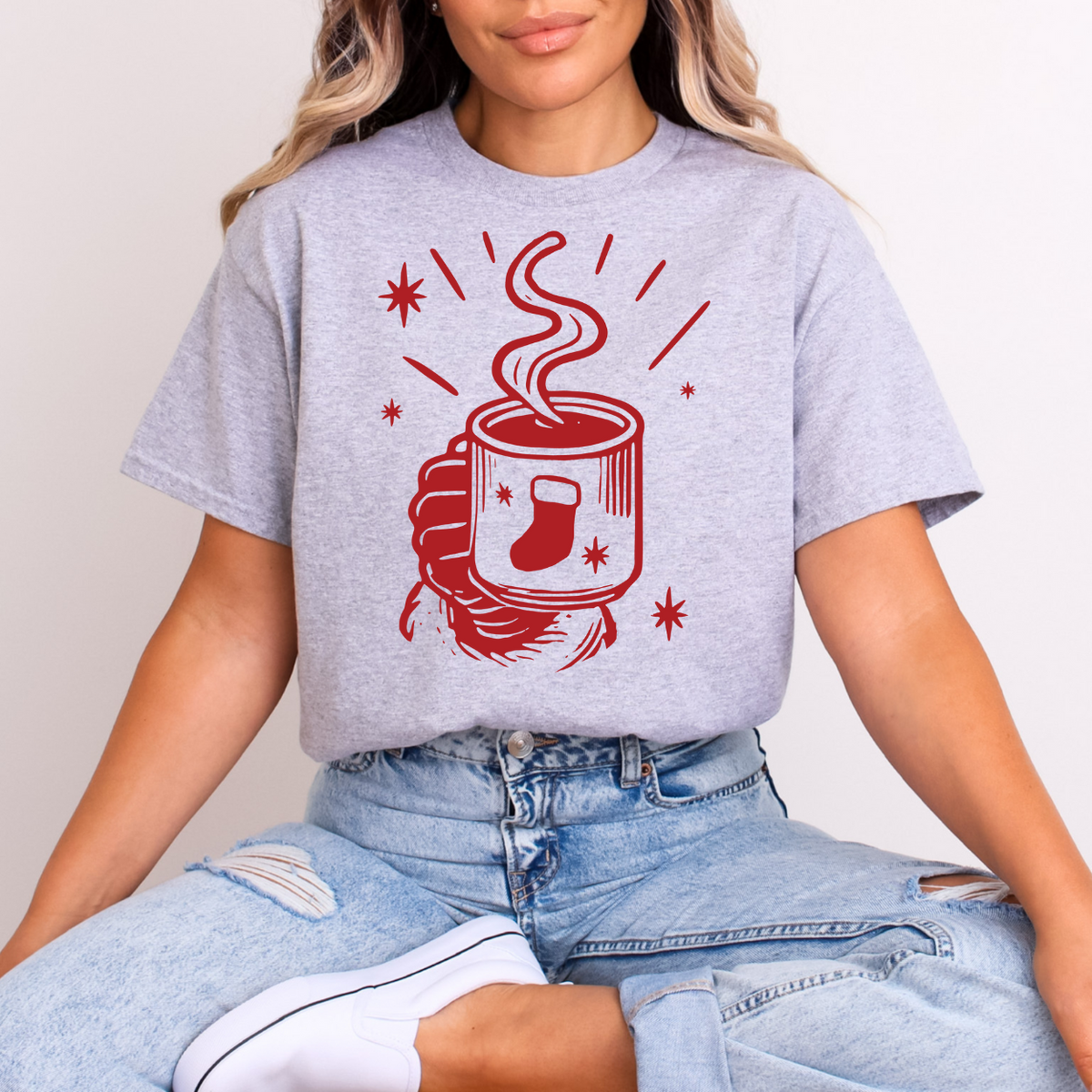 First Coffee  (RED) 68298 DTF Transfer