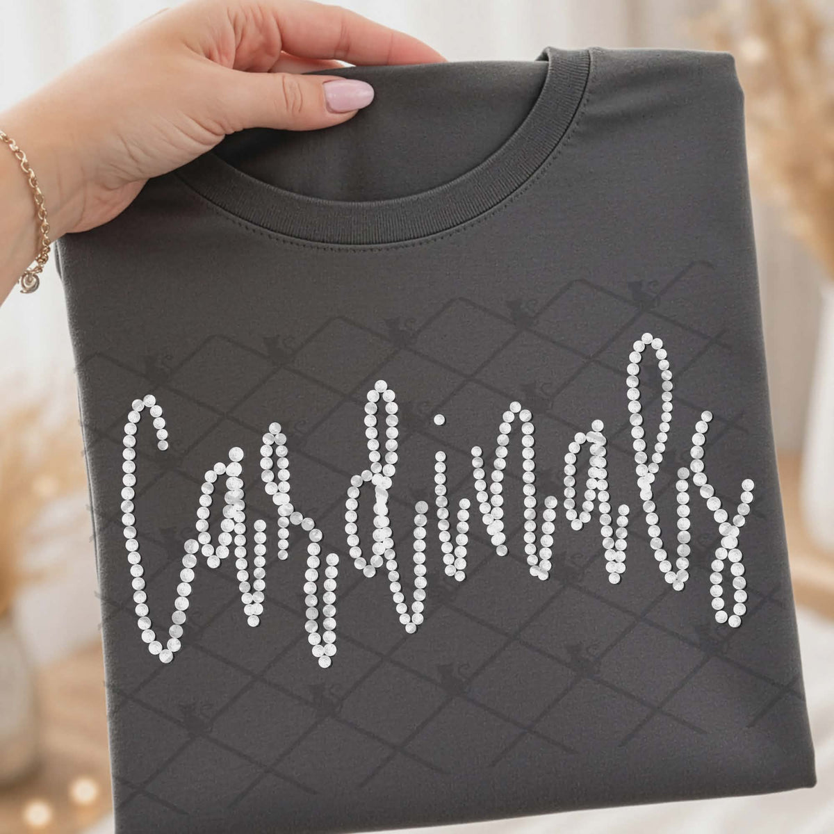 Cardinals faux beads (TTD) DTF Transfer