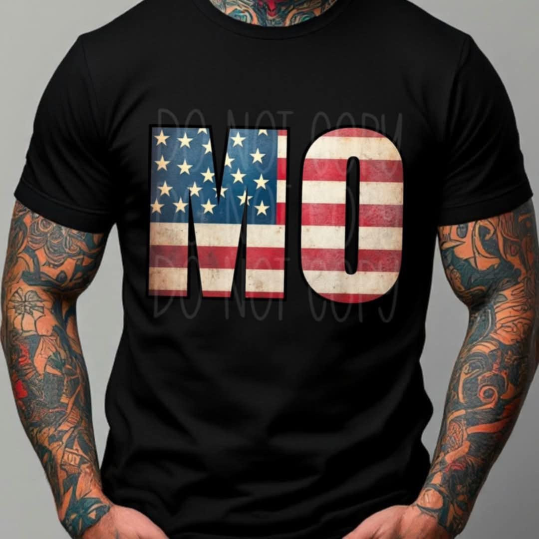 Patriotic States Initials