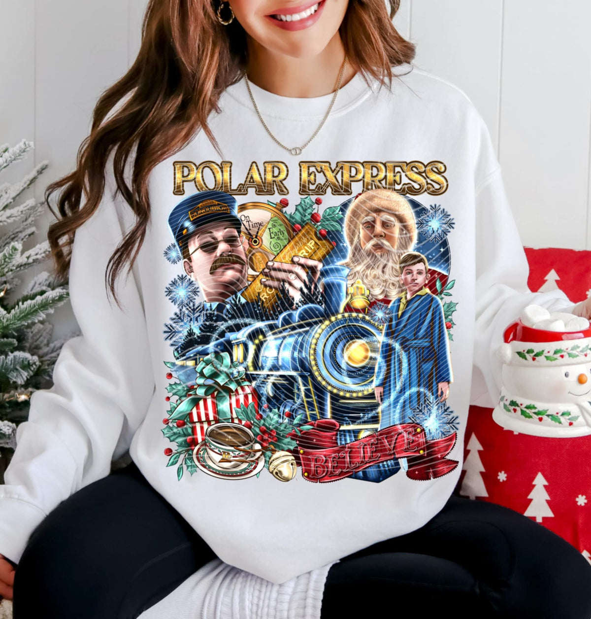 Train Express Collage AG DTF transfer