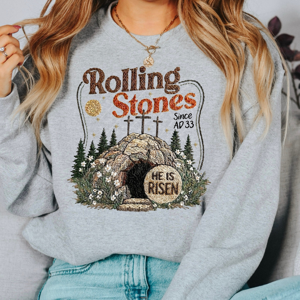 Rolling Stones he is risen DTF Transfer